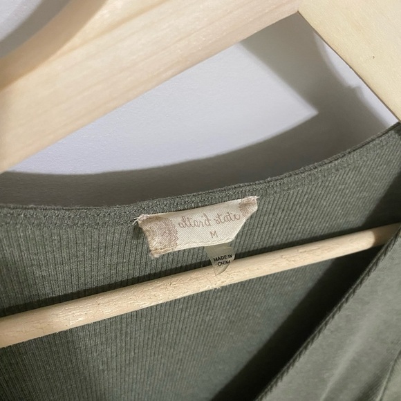 Altar'd State Olive Green Button-Down Dress - Picture 4 of 5
